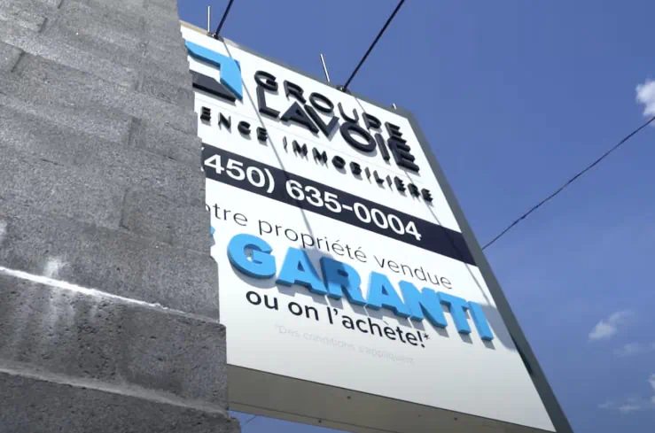 Enseigne du Groupe Lavoie agence immobilière